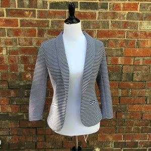 Maurice’s Black and White Striped Blazer Size M